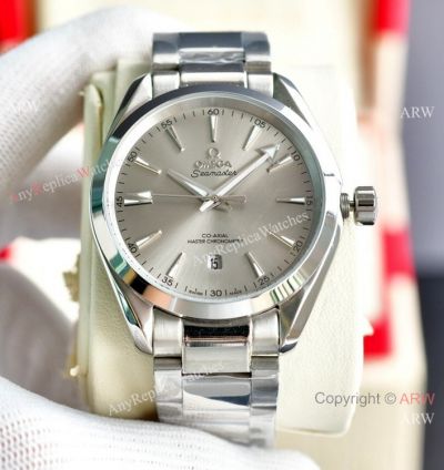 Replica Omega Seamaster Aqua Terra new Gray Dial Stainless Steel